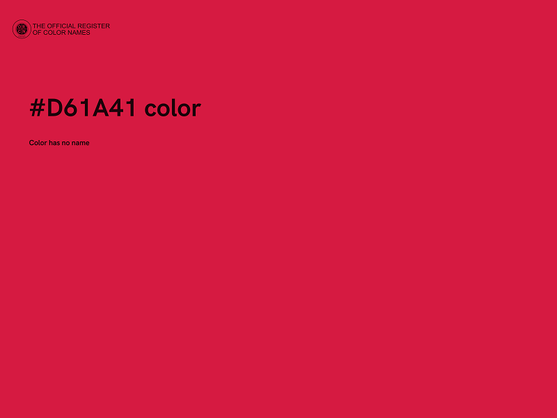 #D61A41 color image