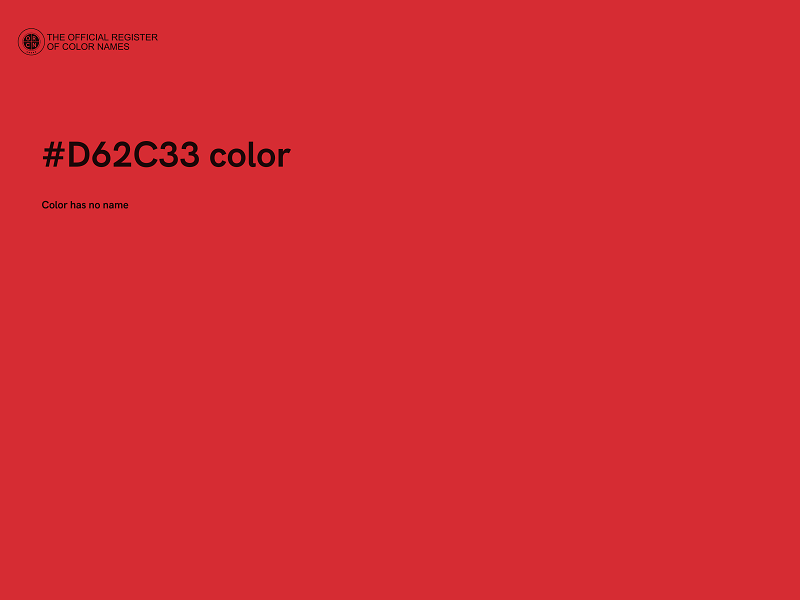 #D62C33 color image