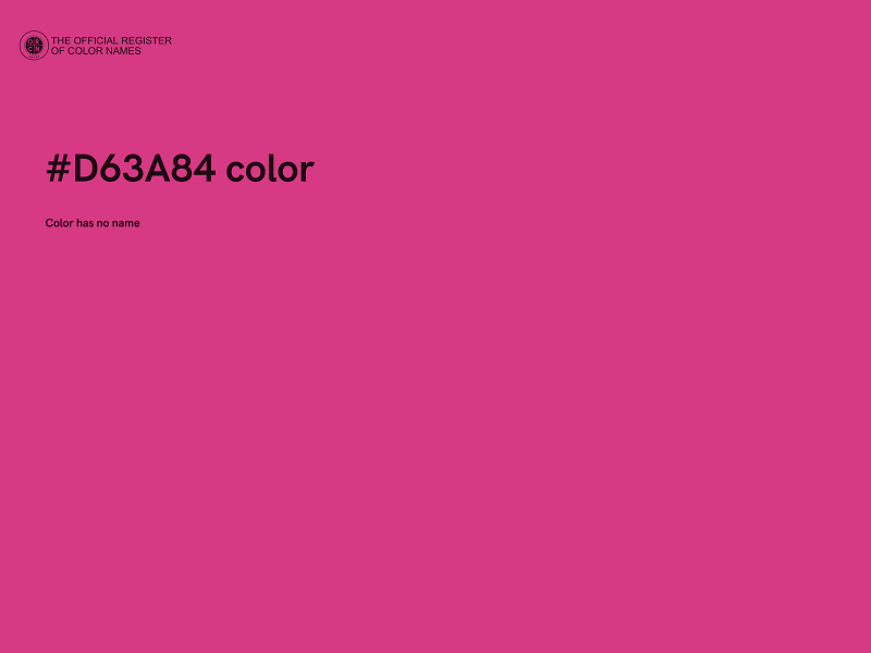 #D63A84 color image