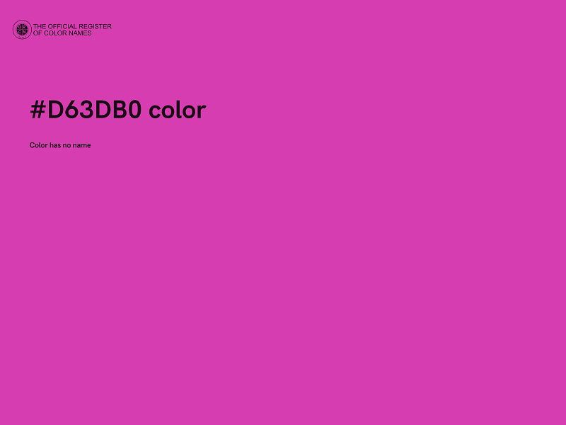 #D63DB0 color image