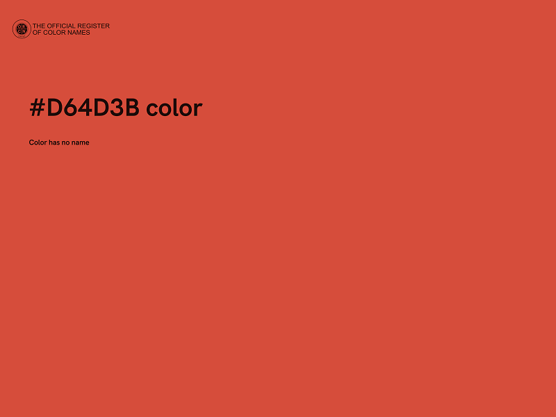 #D64D3B color image