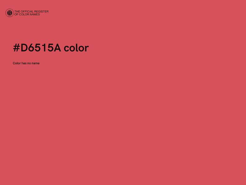 #D6515A color image