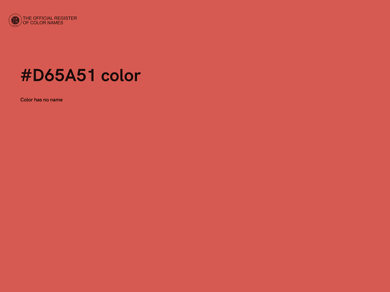 #D65A51 color image