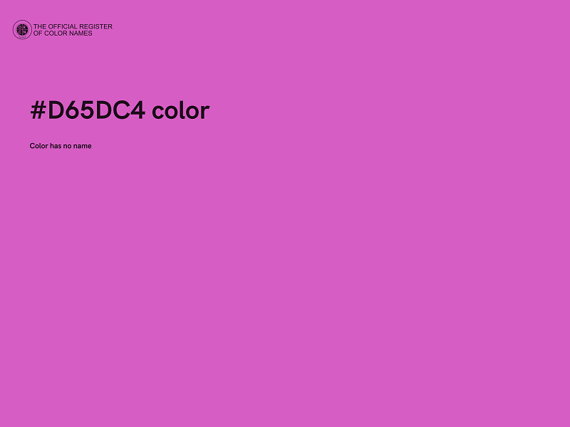 #D65DC4 color image