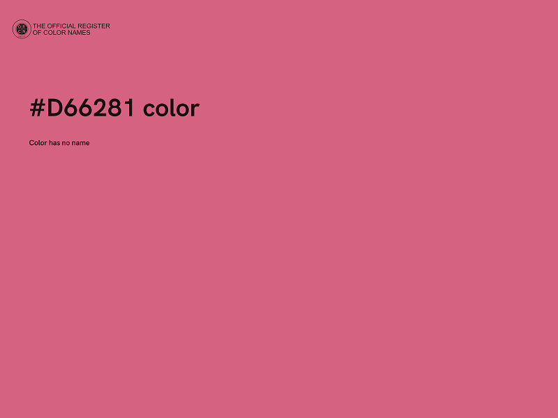 #D66281 color image