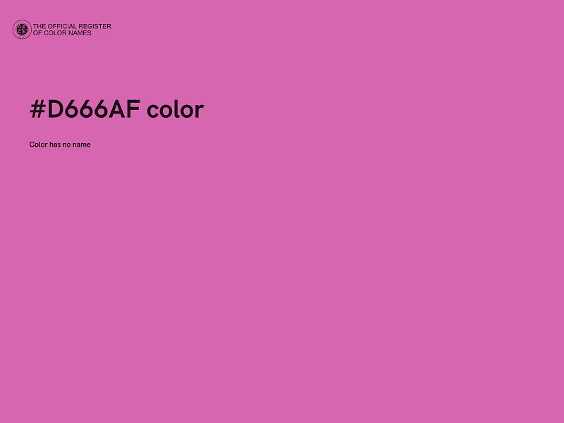 #D666AF color image