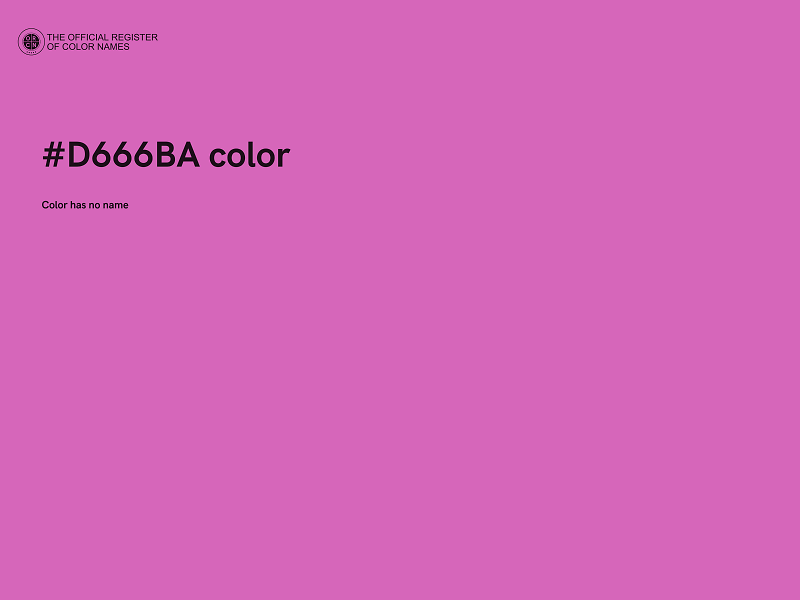 #D666BA color image