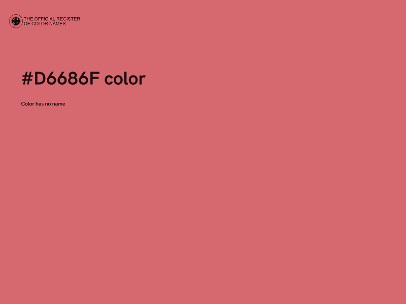 #D6686F color image