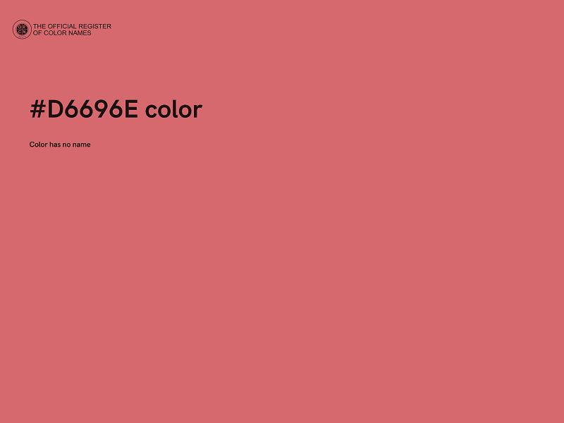 #D6696E color image