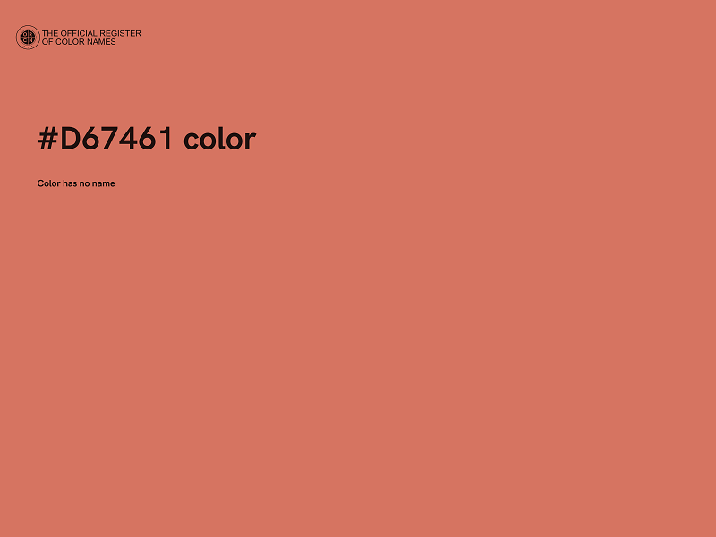 #D67461 color image