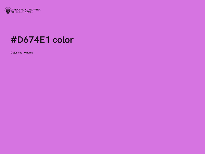 #D674E1 color image