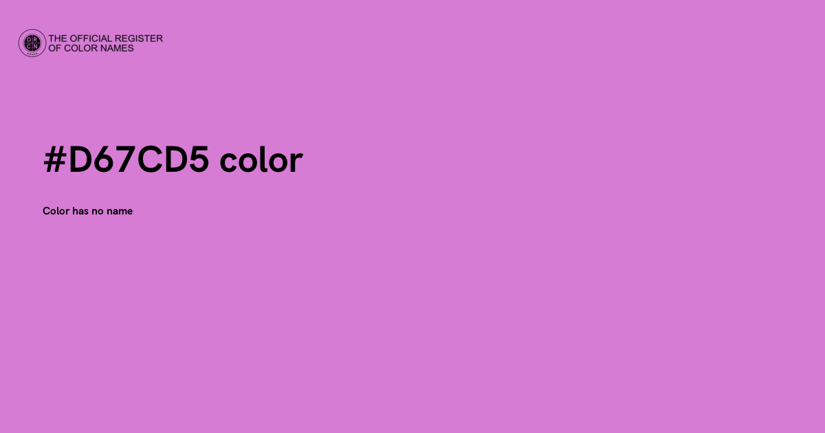 Color #D67CD5 - The Official Register of Color Names