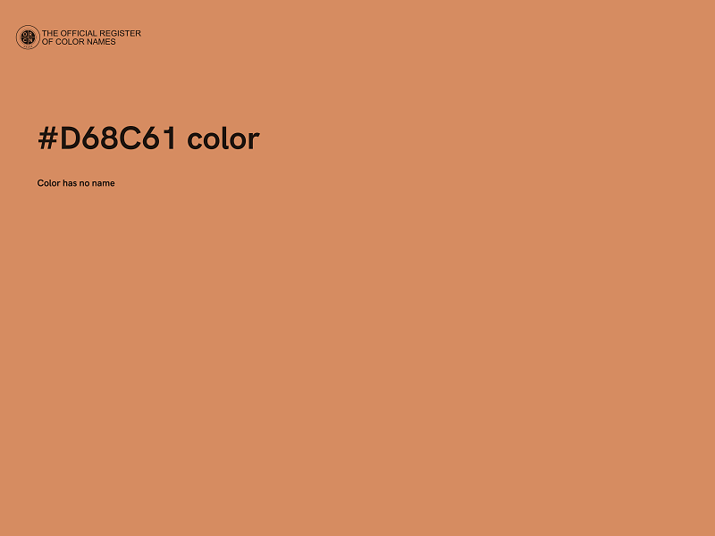 #D68C61 color image