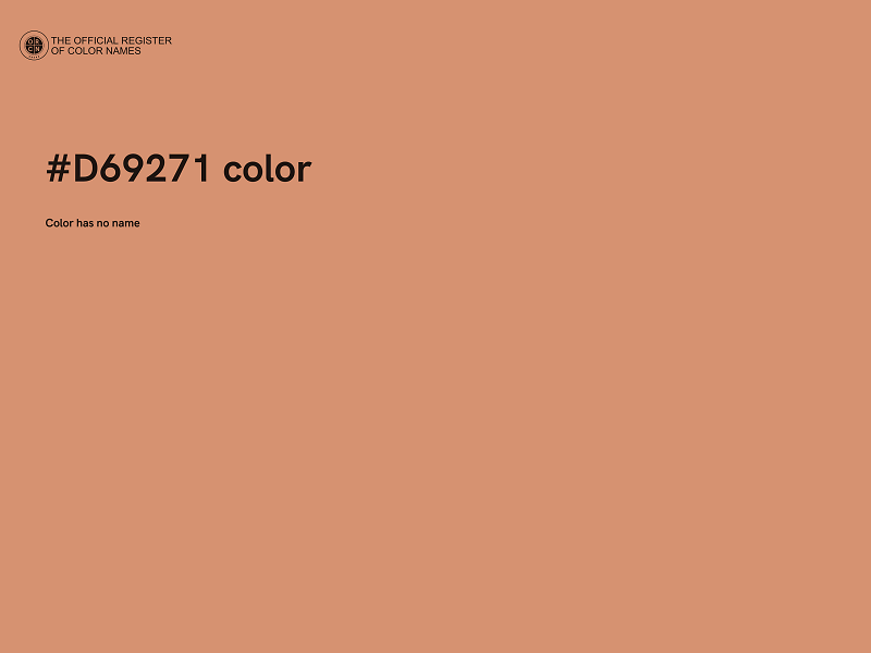 #D69271 color image