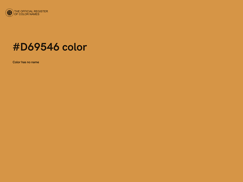 #D69546 color image