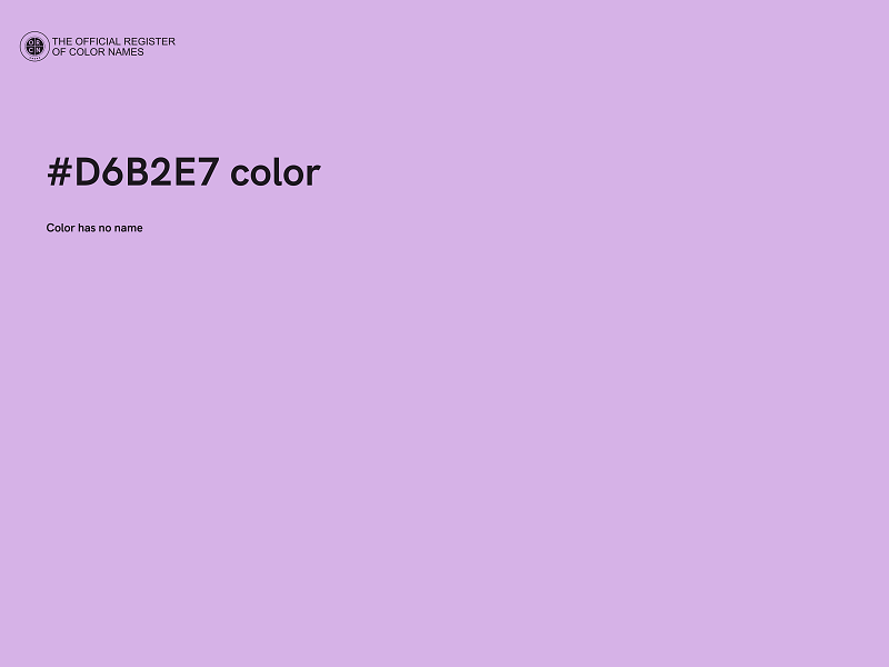 #D6B2E7 color image