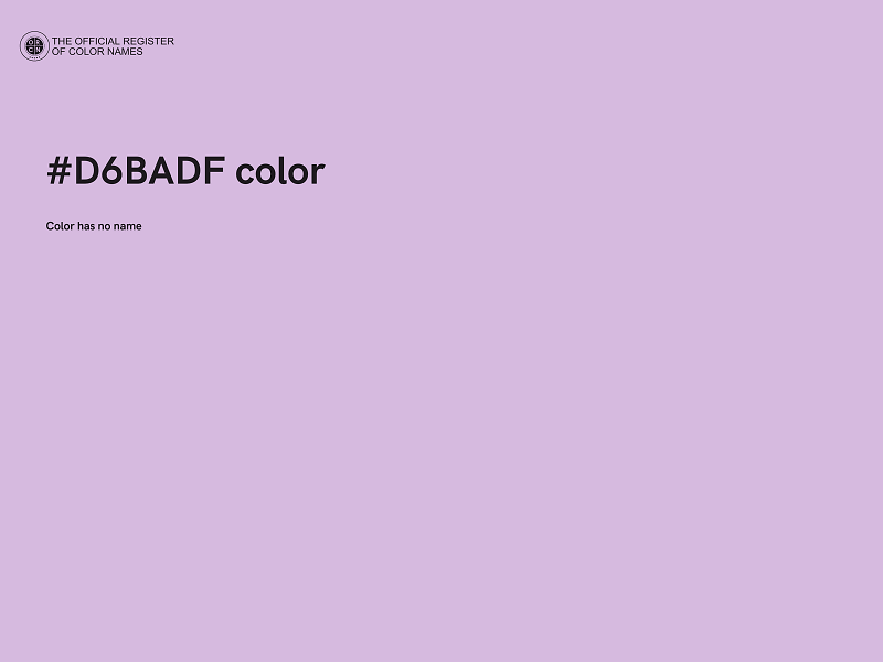 #D6BADF color image