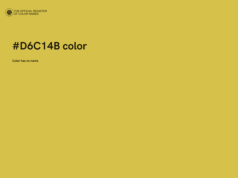 #D6C14B color image