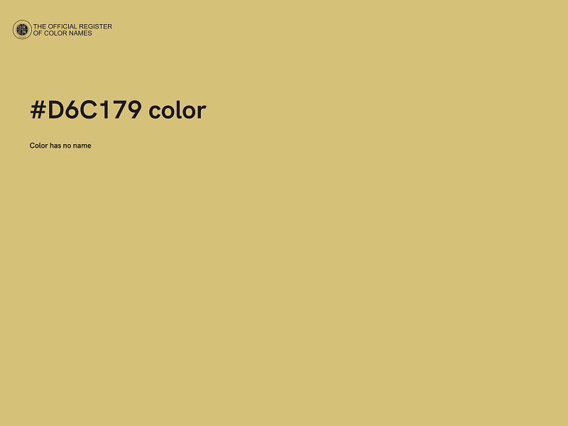 #D6C179 color image