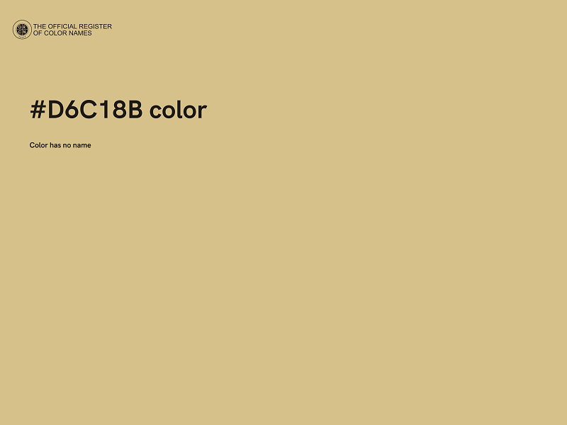 #D6C18B color image