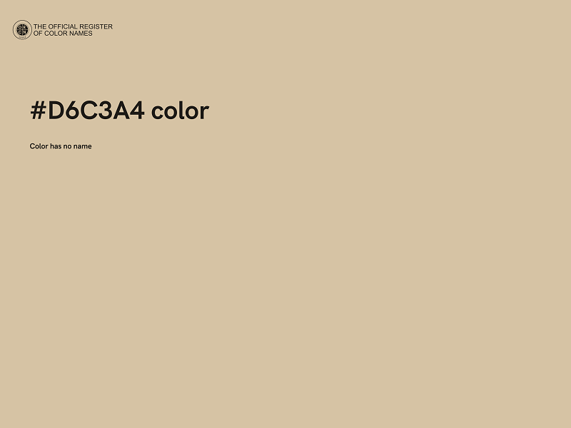 #D6C3A4 color image