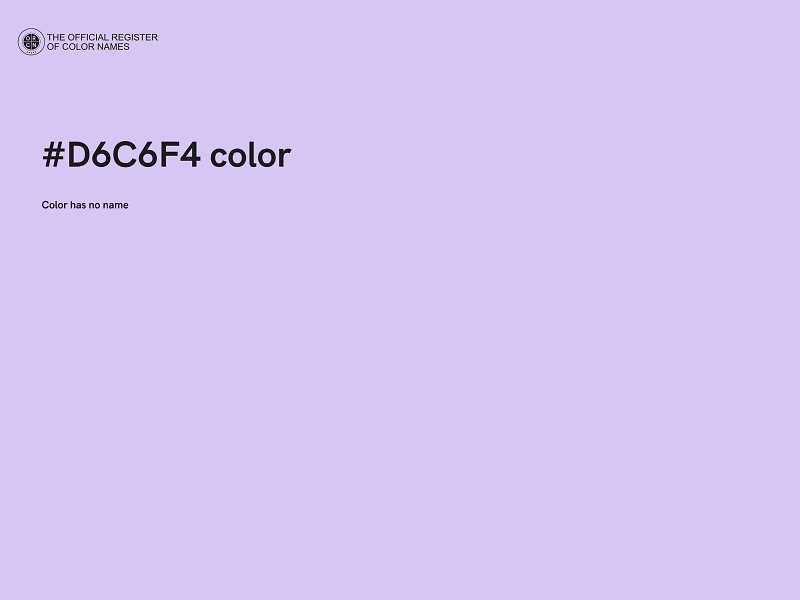 #D6C6F4 color image