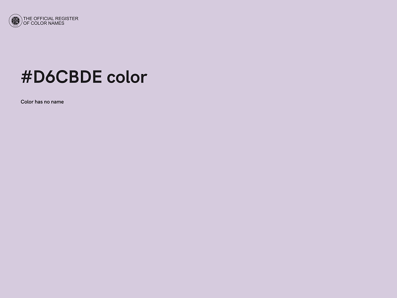 #D6CBDE color image