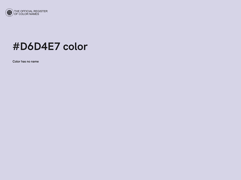 #D6D4E7 color image