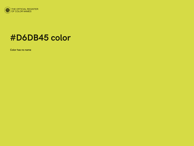 #D6DB45 color image