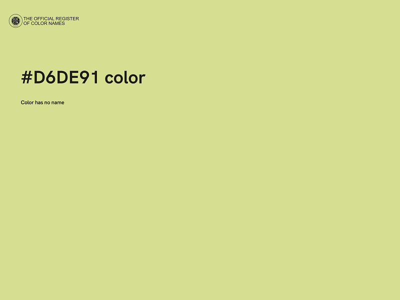 #D6DE91 color image