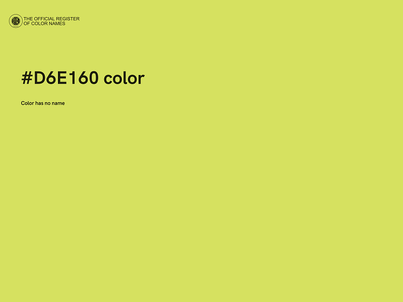 #D6E160 color image