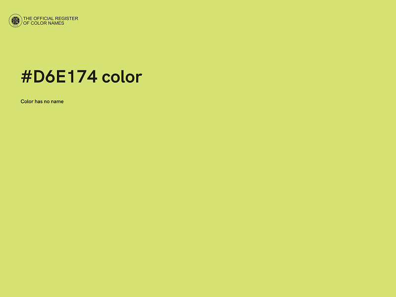 #D6E174 color image