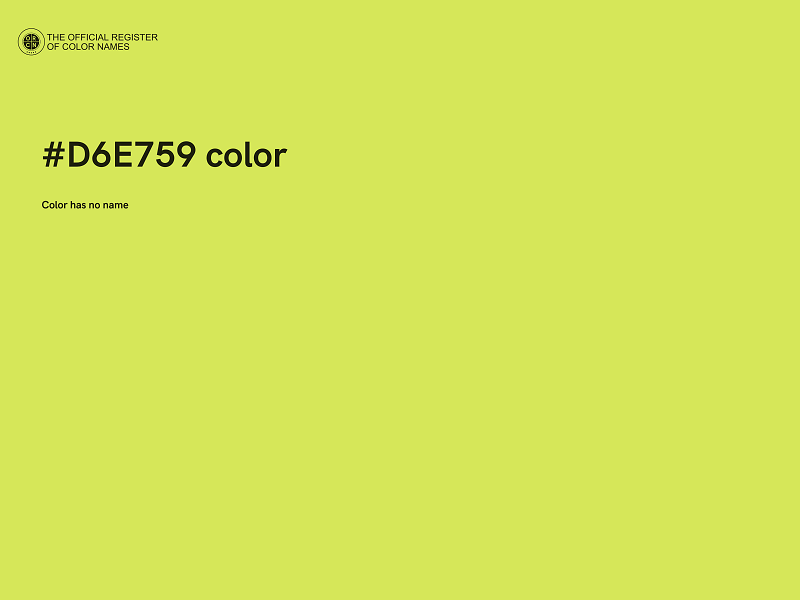 #D6E759 color image