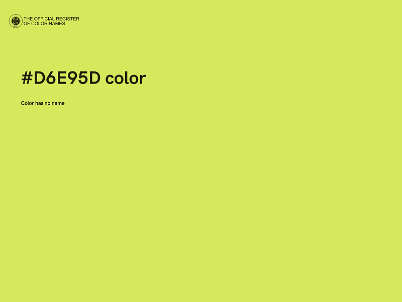 #D6E95D color image