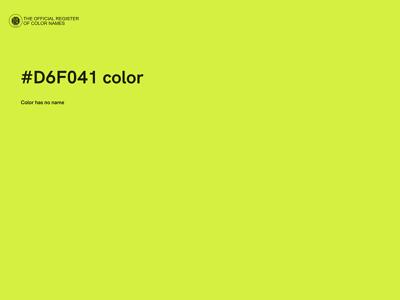 #D6F041 color image