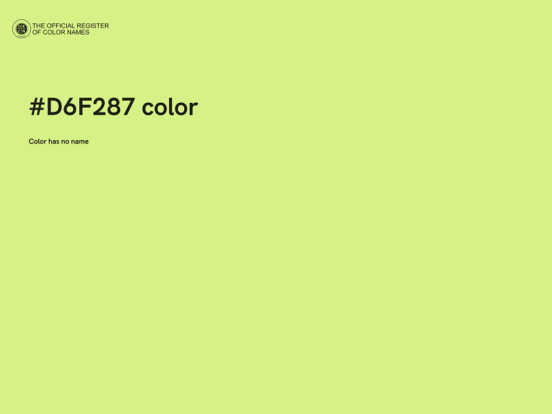 #D6F287 color image