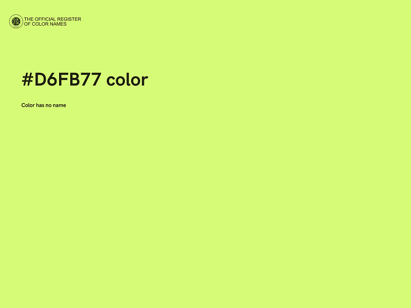 #D6FB77 color image