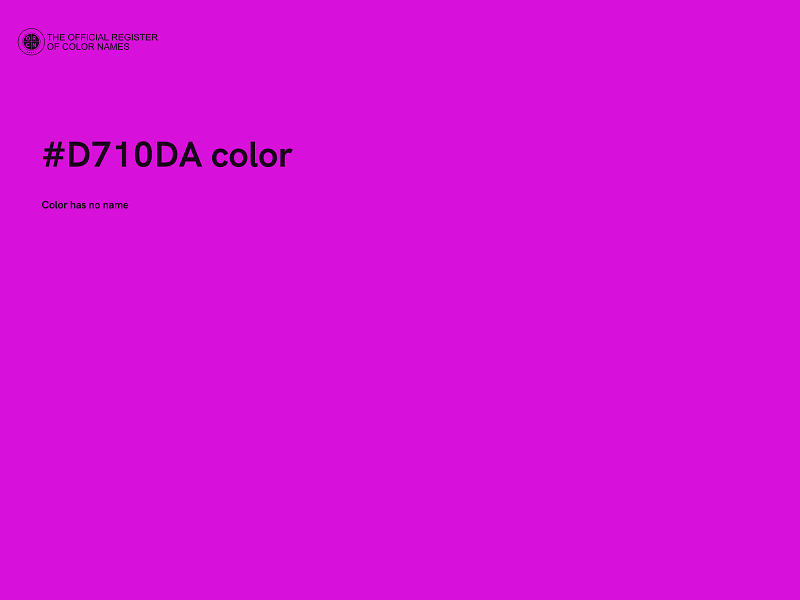 #D710DA color image