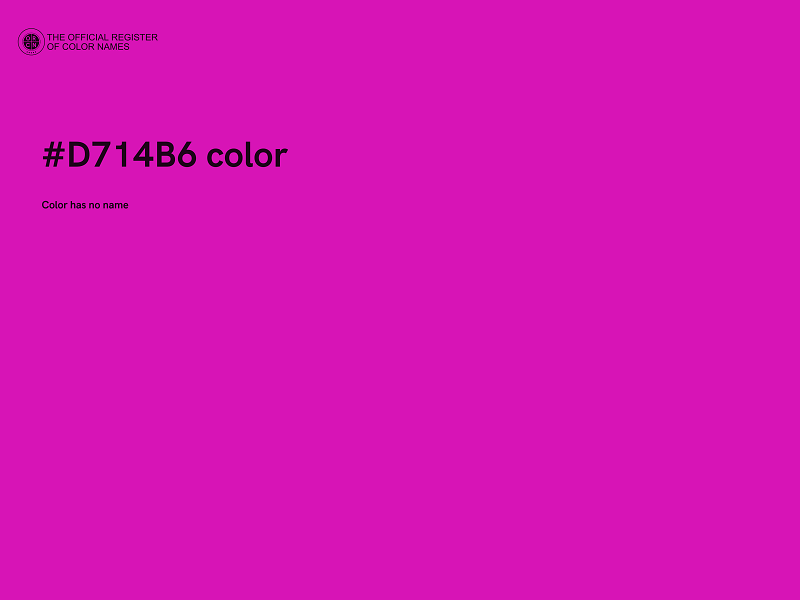 #D714B6 color image