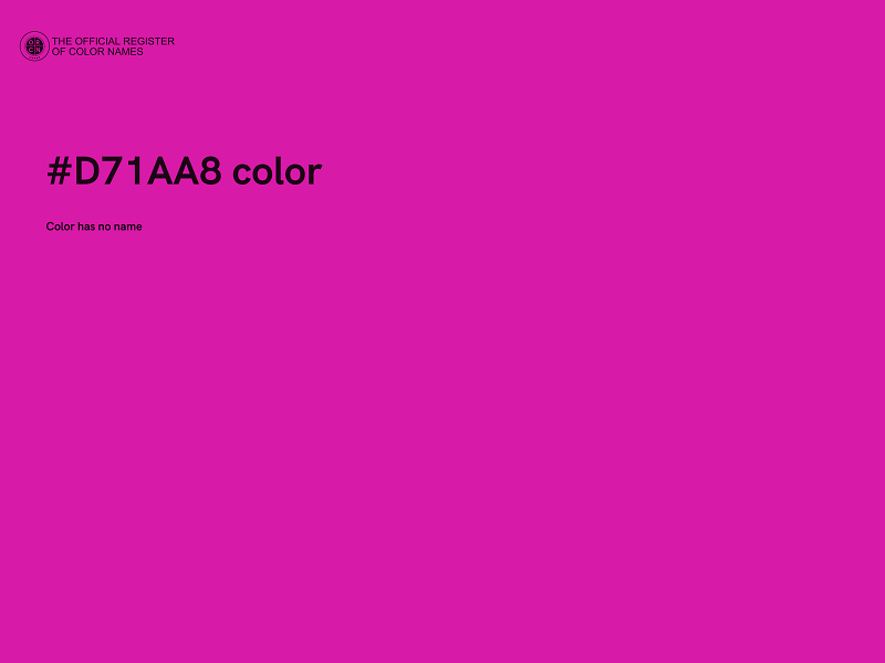 #D71AA8 color image