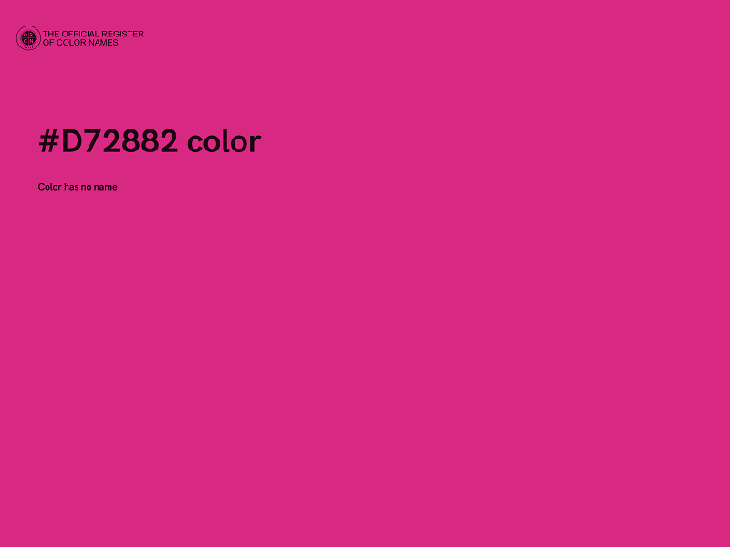 #D72882 color image