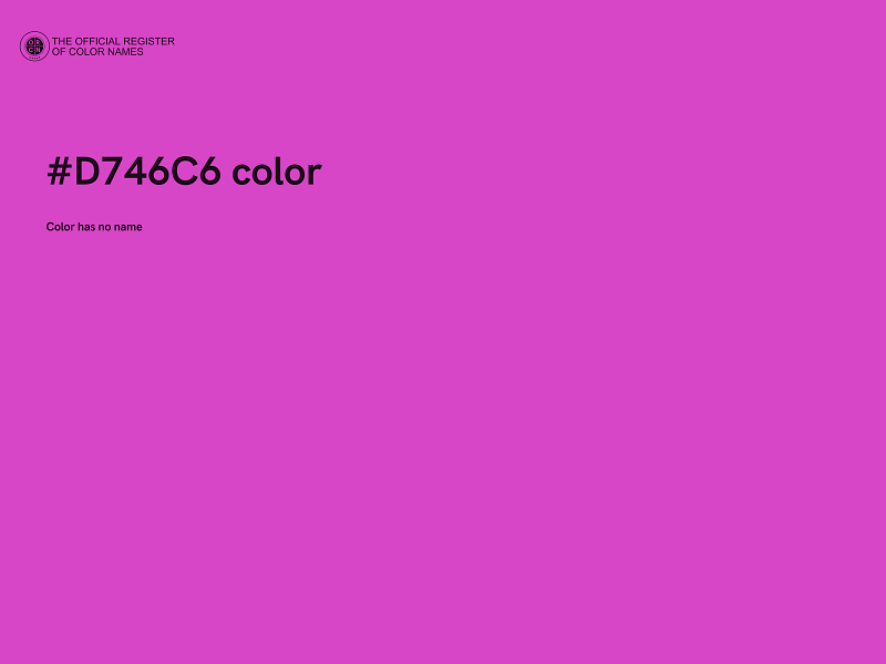 #D746C6 color image