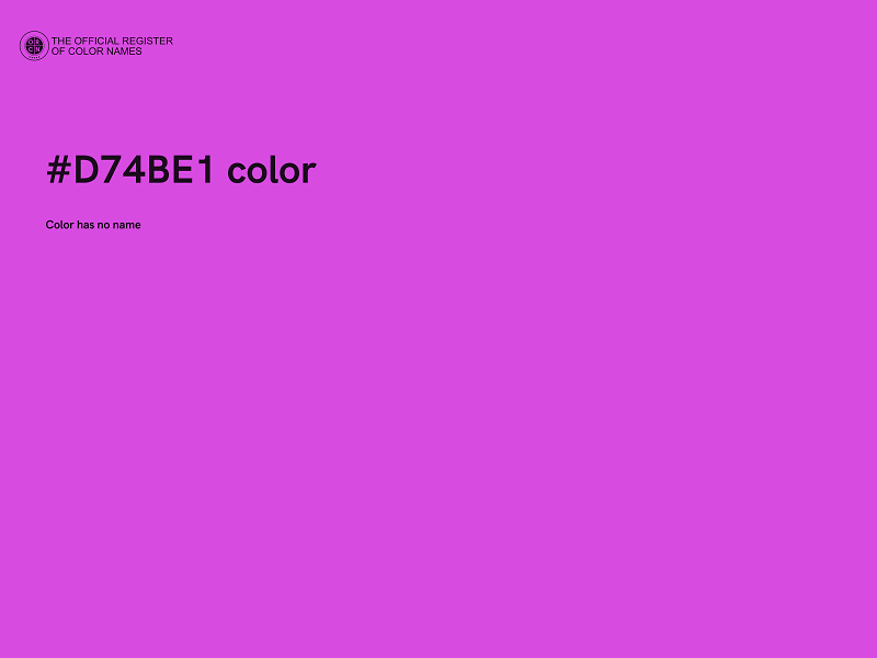 #D74BE1 color image