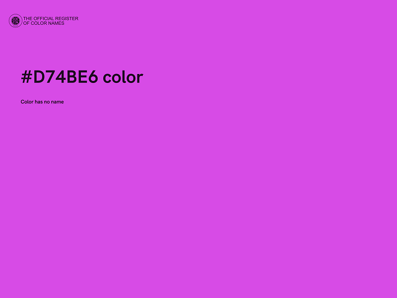 #D74BE6 color image