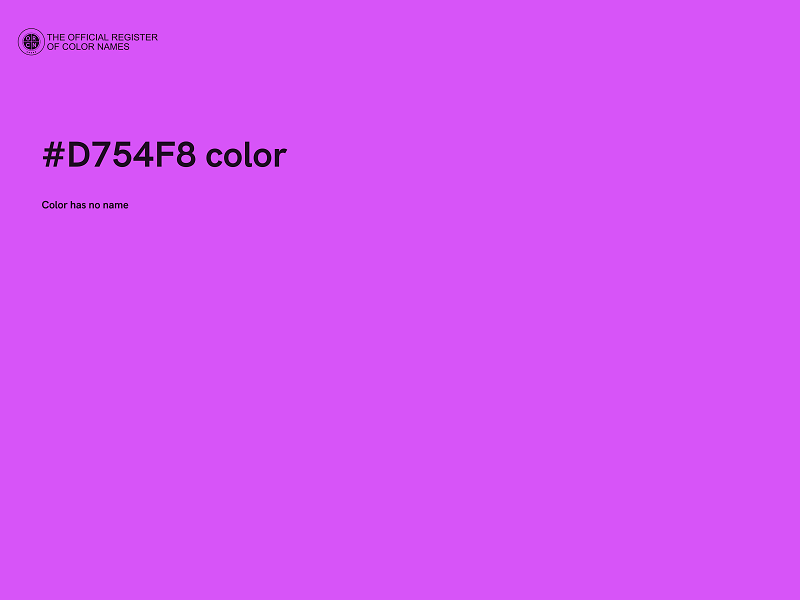 #D754F8 color image