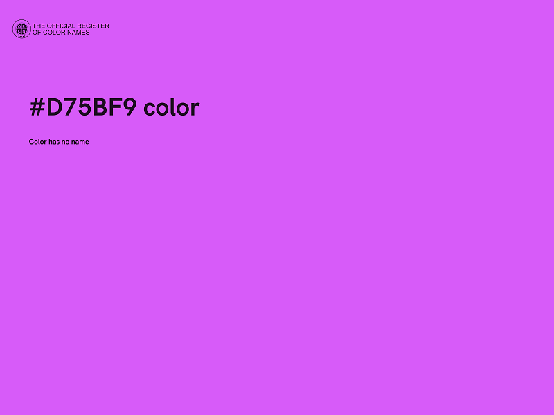 #D75BF9 color image