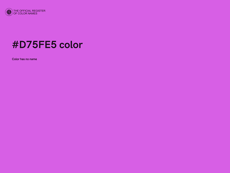 #D75FE5 color image