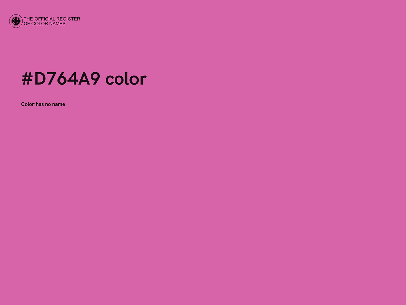 #D764A9 color image