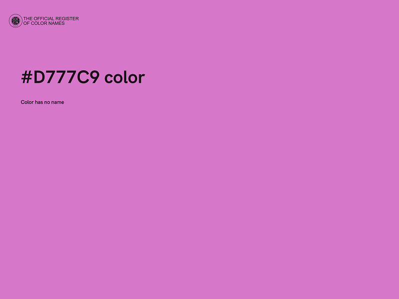 #D777C9 color image