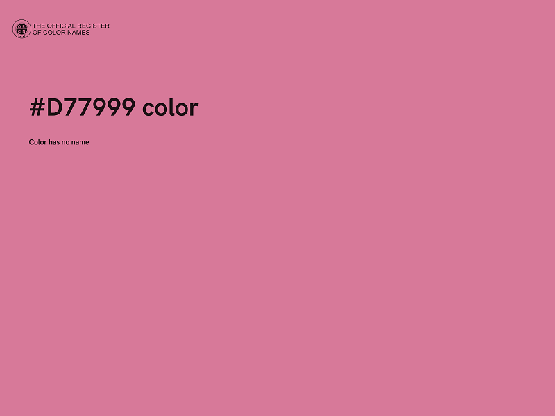 #D77999 color image